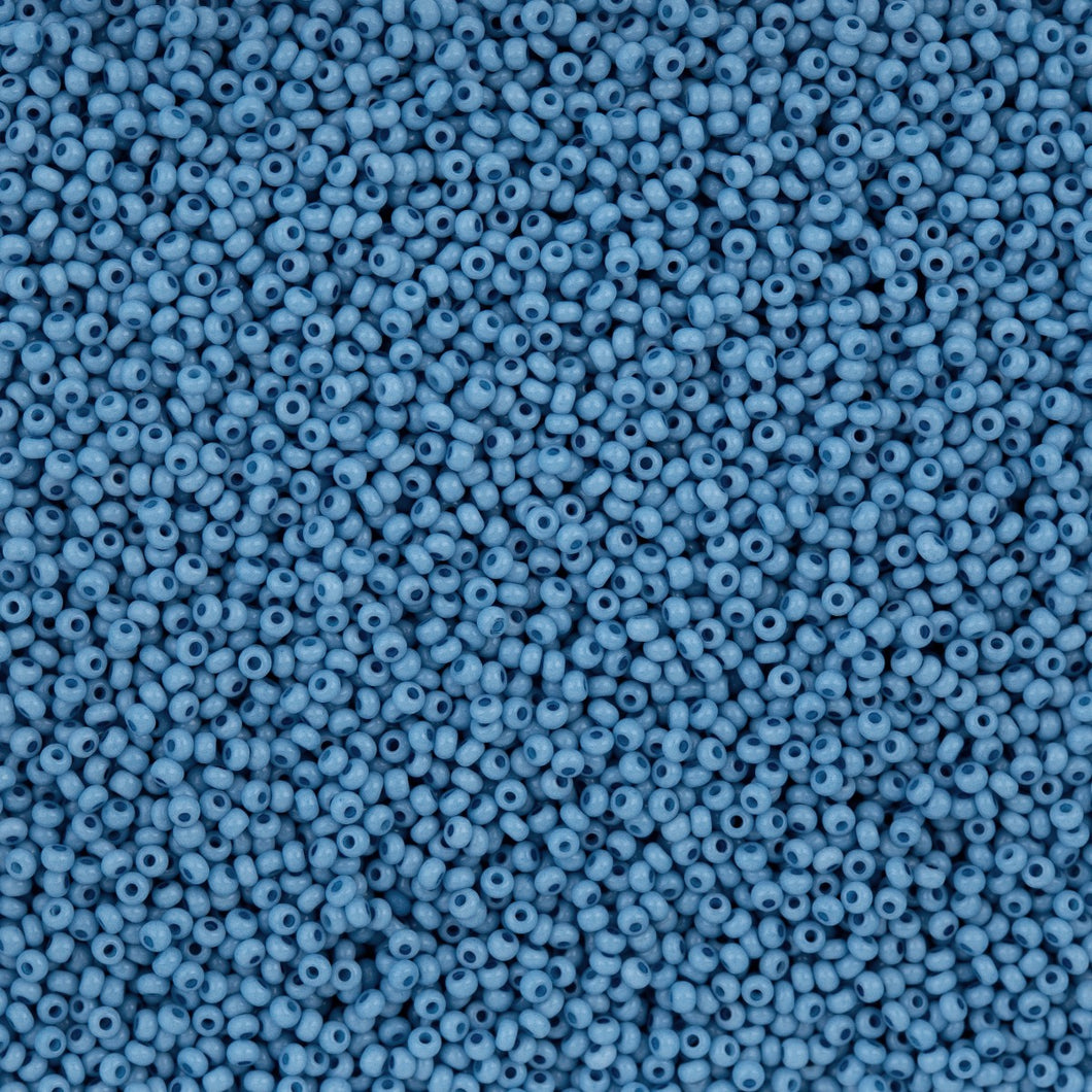 11/0 Seedbead Chalk Dyed Solgel Blue