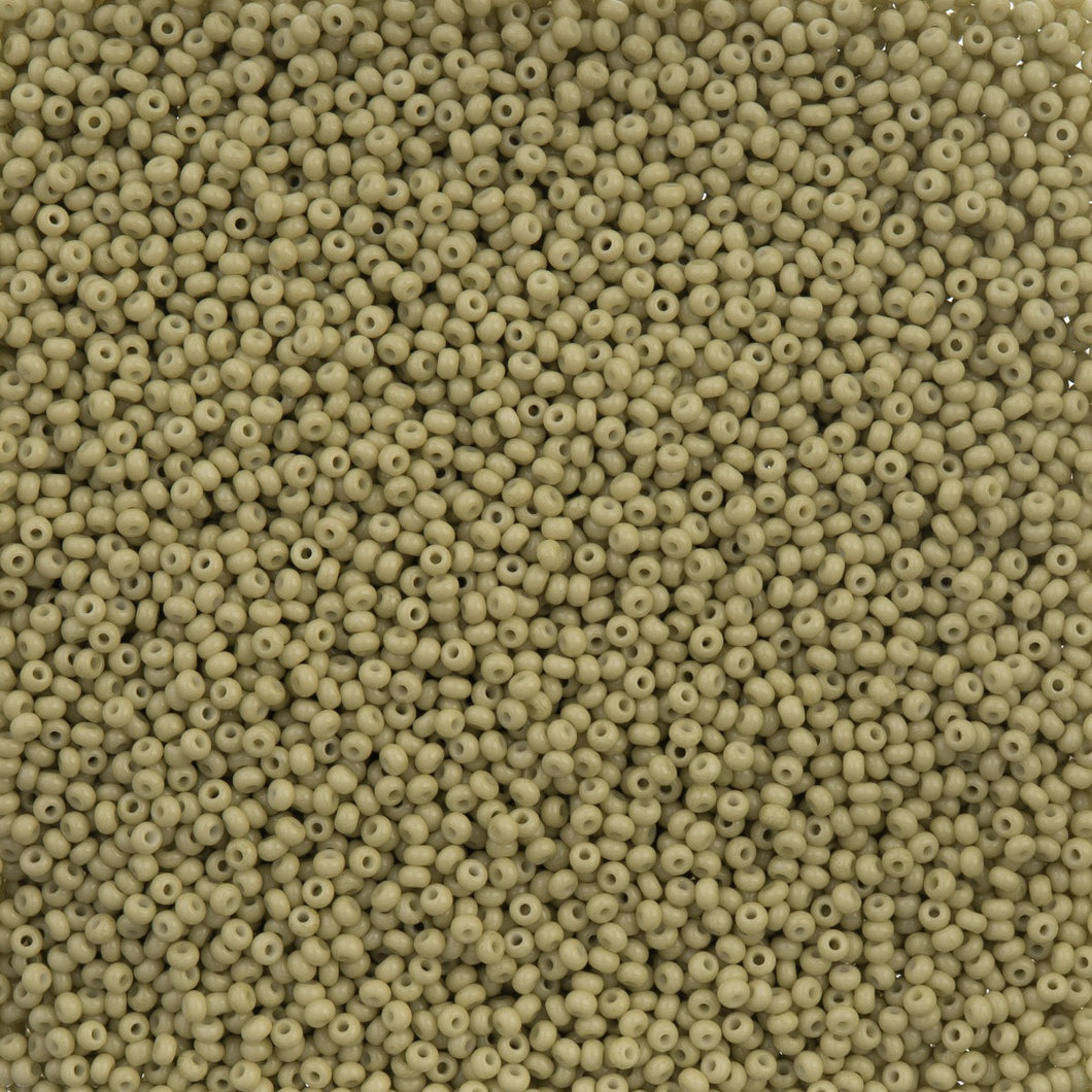 11/0 Seedbead Chalk Dyed Solgel Lt Green