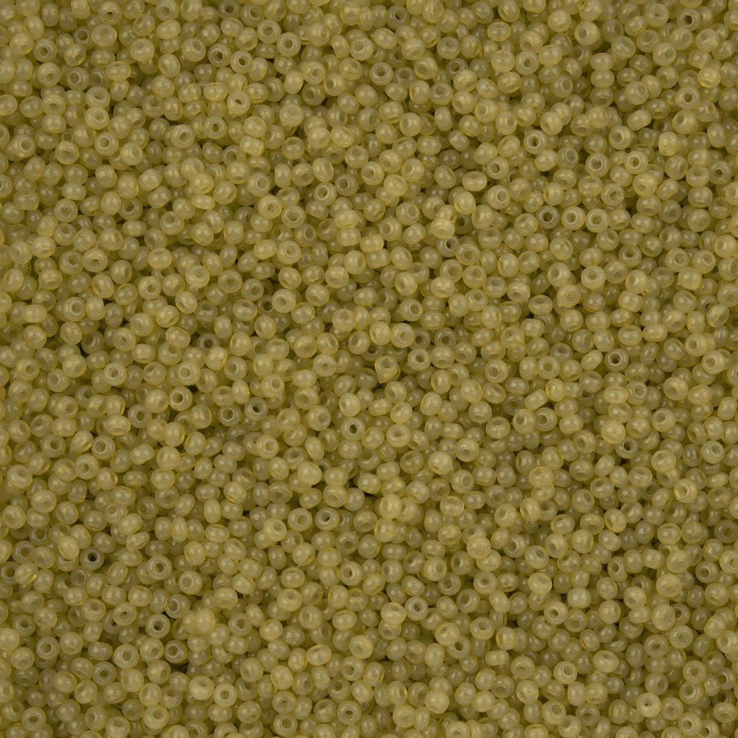 11/0 Seedbead Alabaster Solgel Mustard