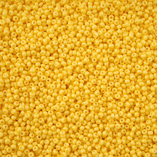11/0 Seedbead Chalk Dyed Solgel Yellow