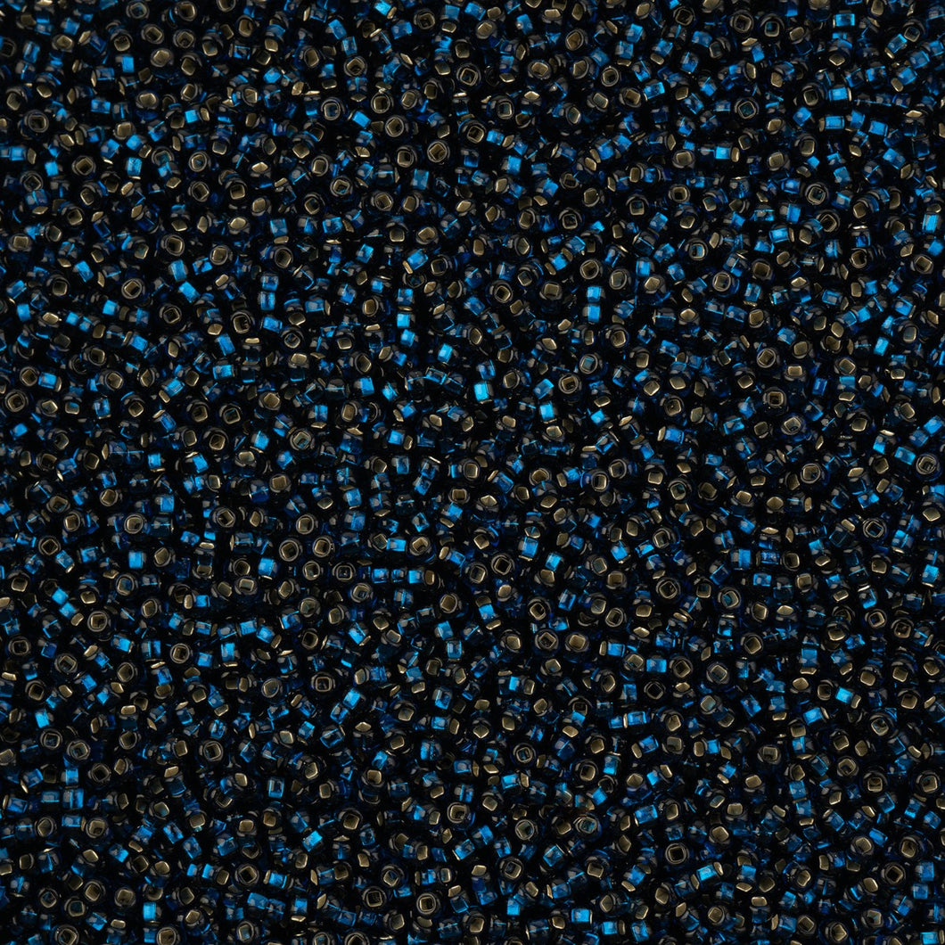 11/0 Seedbead S/L Dark Aqua Sq Hole