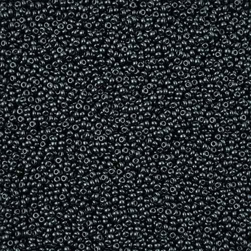 11/0 Seedbead Jet Terra Pearl Turquoise