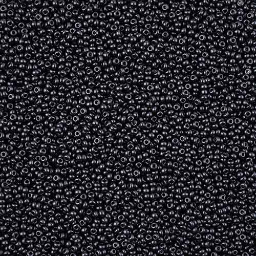 11/0 Seedbead Jet Terra Pearl Navy