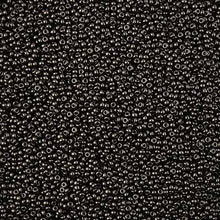 Load image into Gallery viewer, 11/0 Seedbead Jet Terra Pearl Grey
