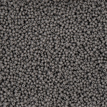 Load image into Gallery viewer, 11/0 Seedbead Chalk Dyed Solgel Grey
