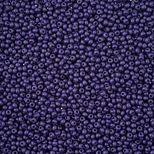 11/0 Seedbead Permalux Dyed Chalk Dark Violet