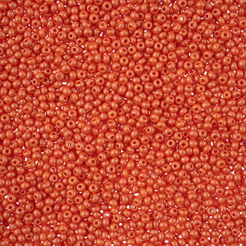 11/0 Seedbead Permalux Dyed Chalk Orange