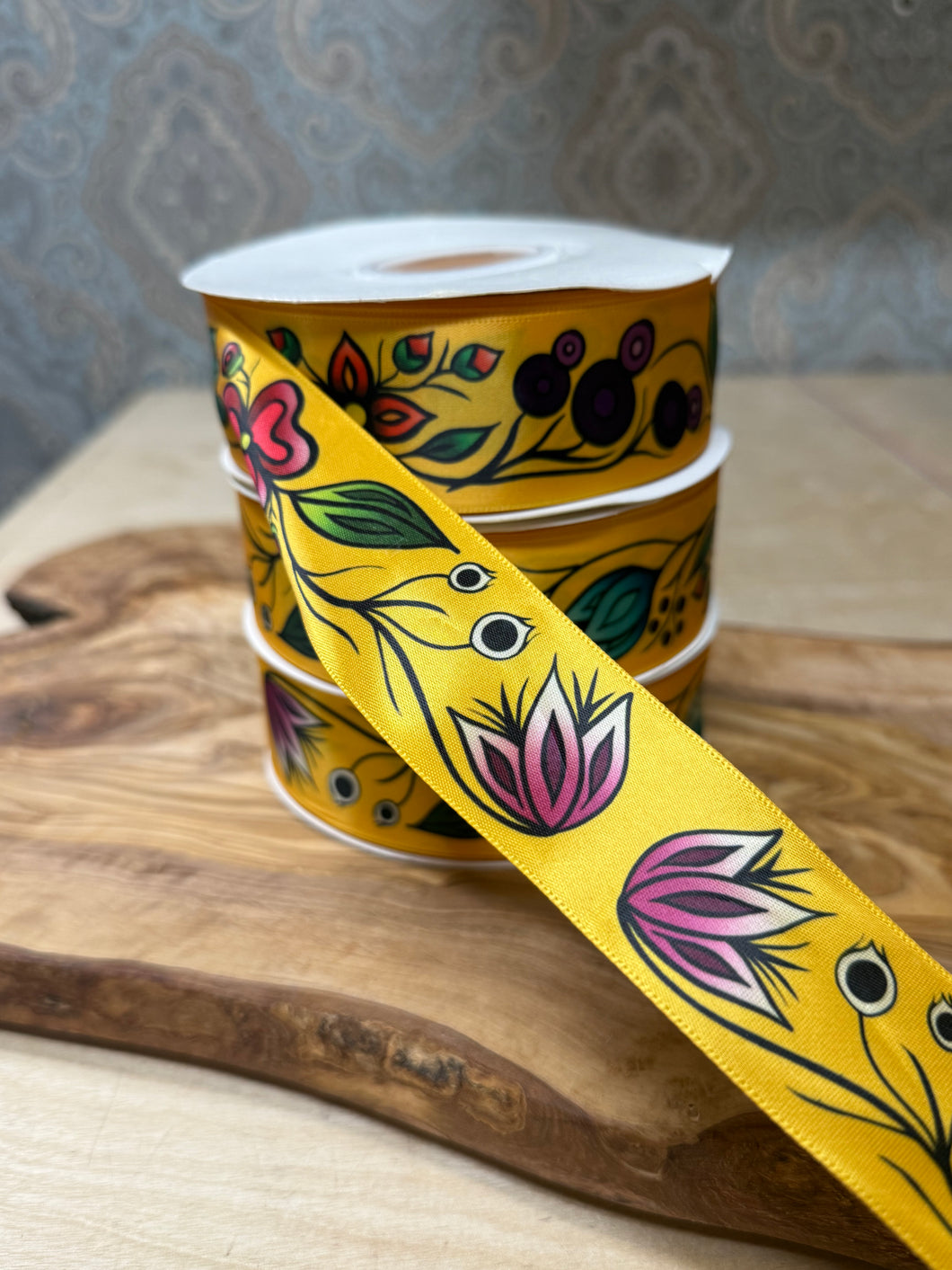 Renata Meconse Summer Ribbon Collection - Floral Yellow