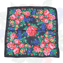 Load image into Gallery viewer, (30x30) Silk Touch Black Kokum Scarf
