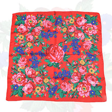 Load image into Gallery viewer, (30x30) Silk Touch Red Kokum Scarf
