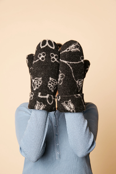 Fleurs Mittens