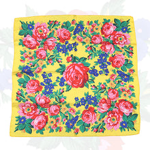 Load image into Gallery viewer, (30x30) Silk Touch Yellow Kokum Scarf
