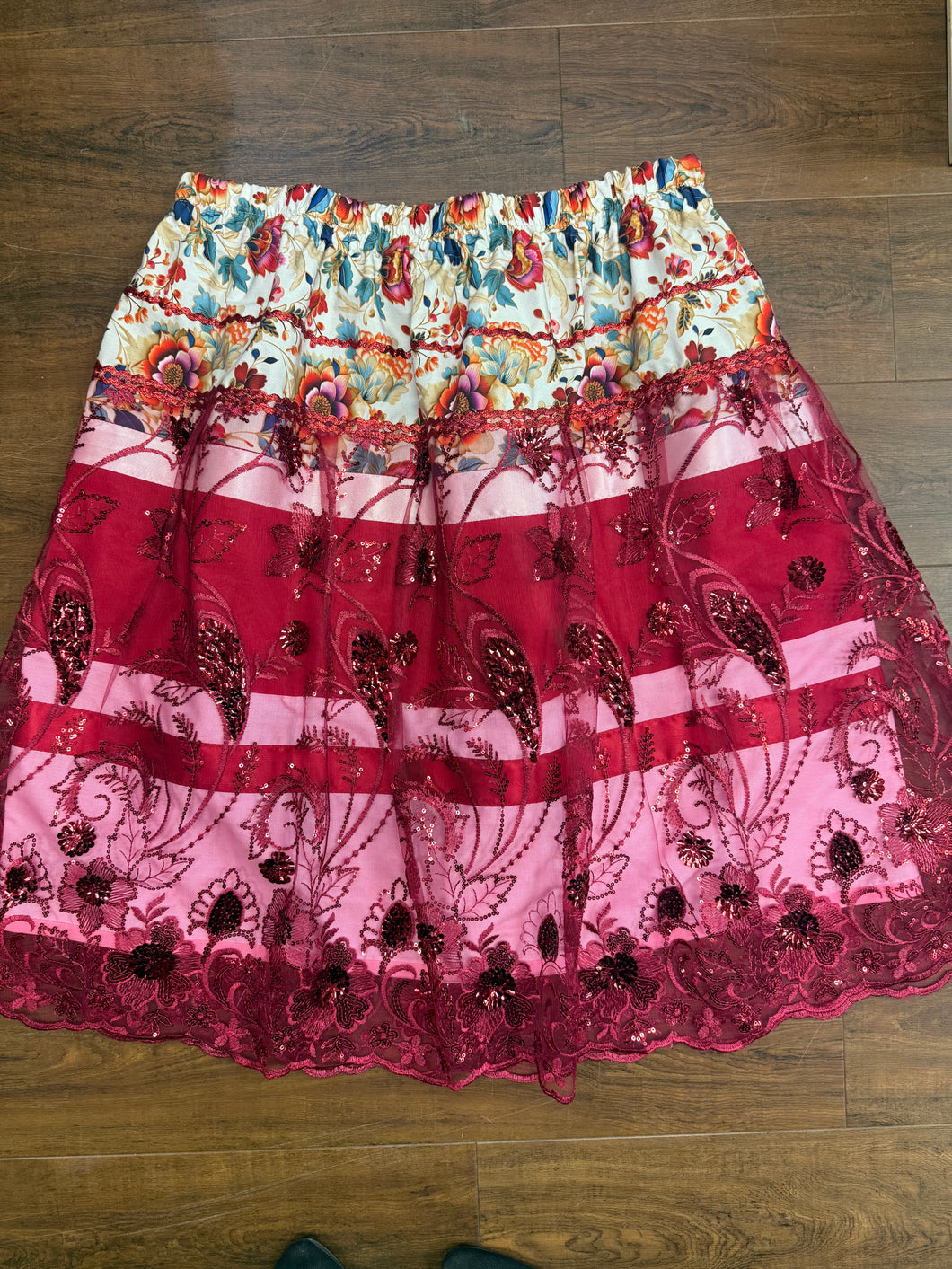 (Vicki Manuel) Teen/Adult Ribbon Skirt