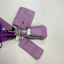 Load image into Gallery viewer, *Purple Faux-Leather Safety Key Chain
