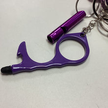 Load image into Gallery viewer, *Purple Faux-Leather Safety Key Chain
