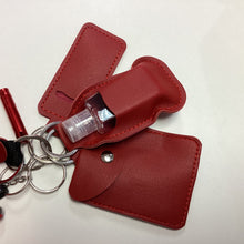 Load image into Gallery viewer, *Red Faux-Leather Safety Key Chain
