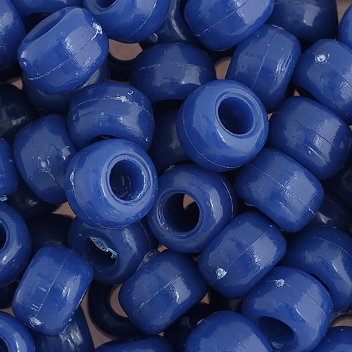 9mm Crow/Pony Bead: Opaque Blue Mini Bag