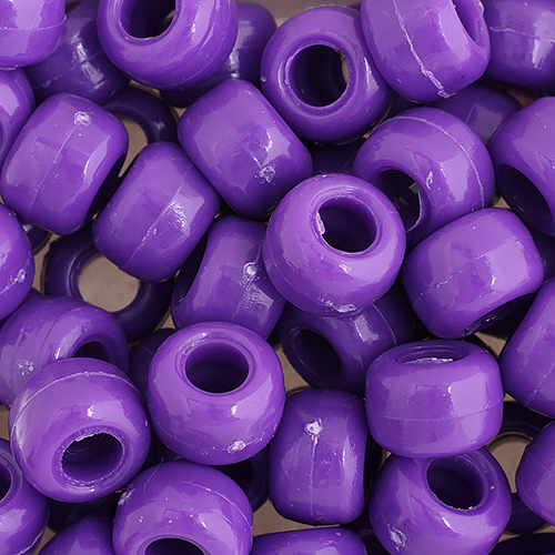 9mm Crow/Pony Bead: Opaque Purple Mini Bag