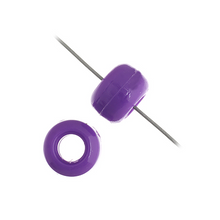 Load image into Gallery viewer, 9mm Crow/Pony Bead: Opaque Purple Mini Bag
