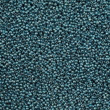 Load image into Gallery viewer, (Vial Czech Size 11) Metallic Blue Dyed Crystal
