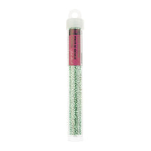 Load image into Gallery viewer, (Vial Czech Size 11) Metallic Green Dyed Crystal
