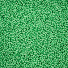 Load image into Gallery viewer, (Vial Czech Size 11) Bright Mint Green Chalk sfinx Terra Dyed
