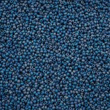 Load image into Gallery viewer, (Vial Czech Size 11/0) Opaque Blue Matt Rainbow
