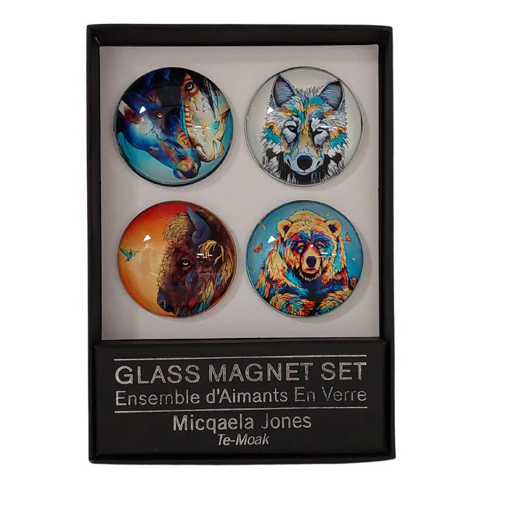 Glass Magnet Set- Micqaela Jones- Te-Moak