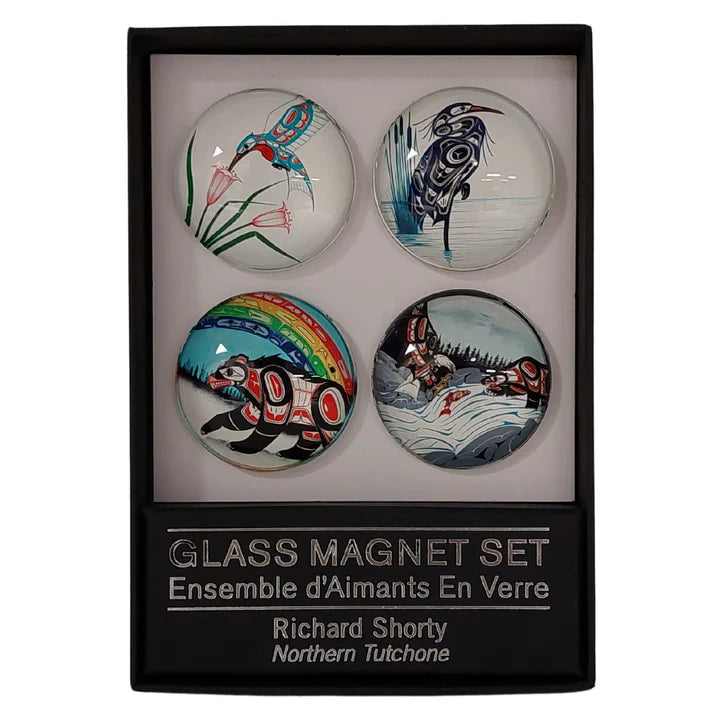 Glass Magnet Set- Richard Shorty- Northern Tutchone