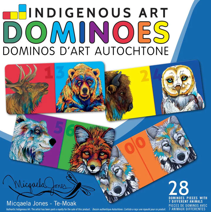 Indigenous Art Dominoes by Micqaela Jones- Te-Moak