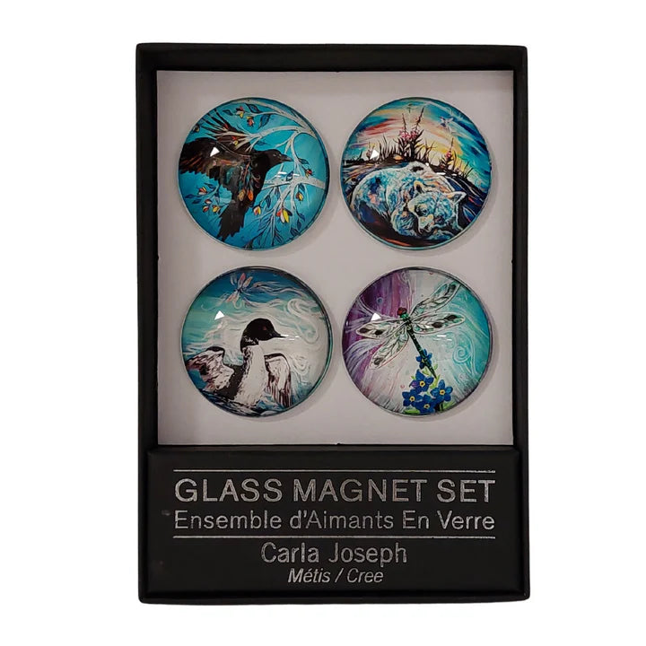 Glass Magnet Set- Carla Joseph- Métis / Cree