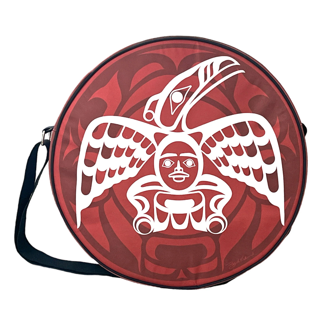 Roy Henry Vickers White Raven 17in Drum Bag