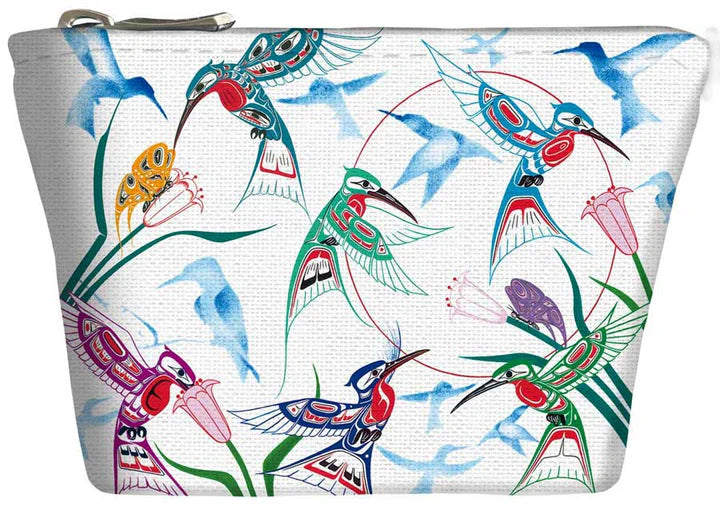 Coin Purse- Garden of Hummingbirds by Richard Shortty