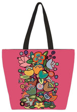 Load image into Gallery viewer, Tree of Life III Tote Bag by artist Donna &quot;The Strange&quot; Langhorne.
