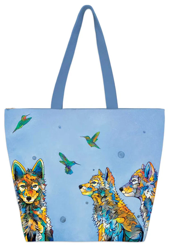 First Encounters Tote Bag by artist Micqaela Jones