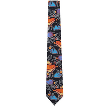 Load image into Gallery viewer, Norval Morrisseau Moose Harmony Artist Design Silk Tie
