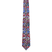 Load image into Gallery viewer, Norval Morrisseau Woodland Floral Artist Design Silk Tie
