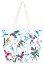 Load image into Gallery viewer, Garden of Hummingbirds Tote Bag by artist Richard Shorty
