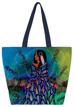 Load image into Gallery viewer, Transformation II Tote Bag by artist Betty Albert
