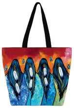 Load image into Gallery viewer, Tobacco Women Tote Bag by artist Jackie Traverse
