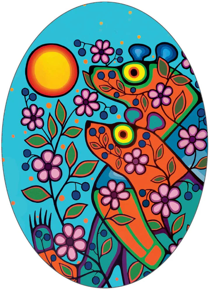 Sticker- Together Forever by Jim Oskineegish- Ojibway