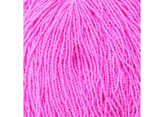 (Half Hank) Czech Seed Bead 11/0 Opaque Dyed Rose