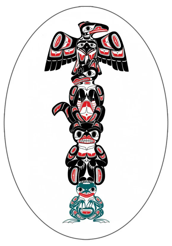 Sticker- Totem by Richard Shorty- Northern Tutchone