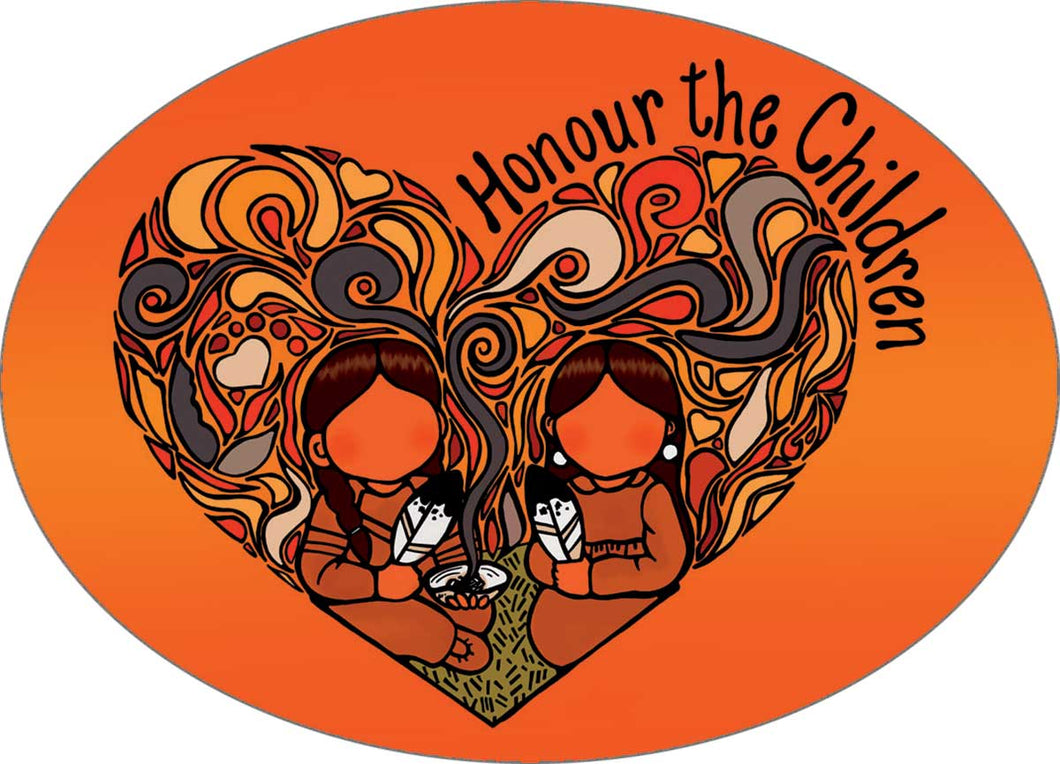 Sticker- Honour The Children by Jackie Traverse- Anishinaabe