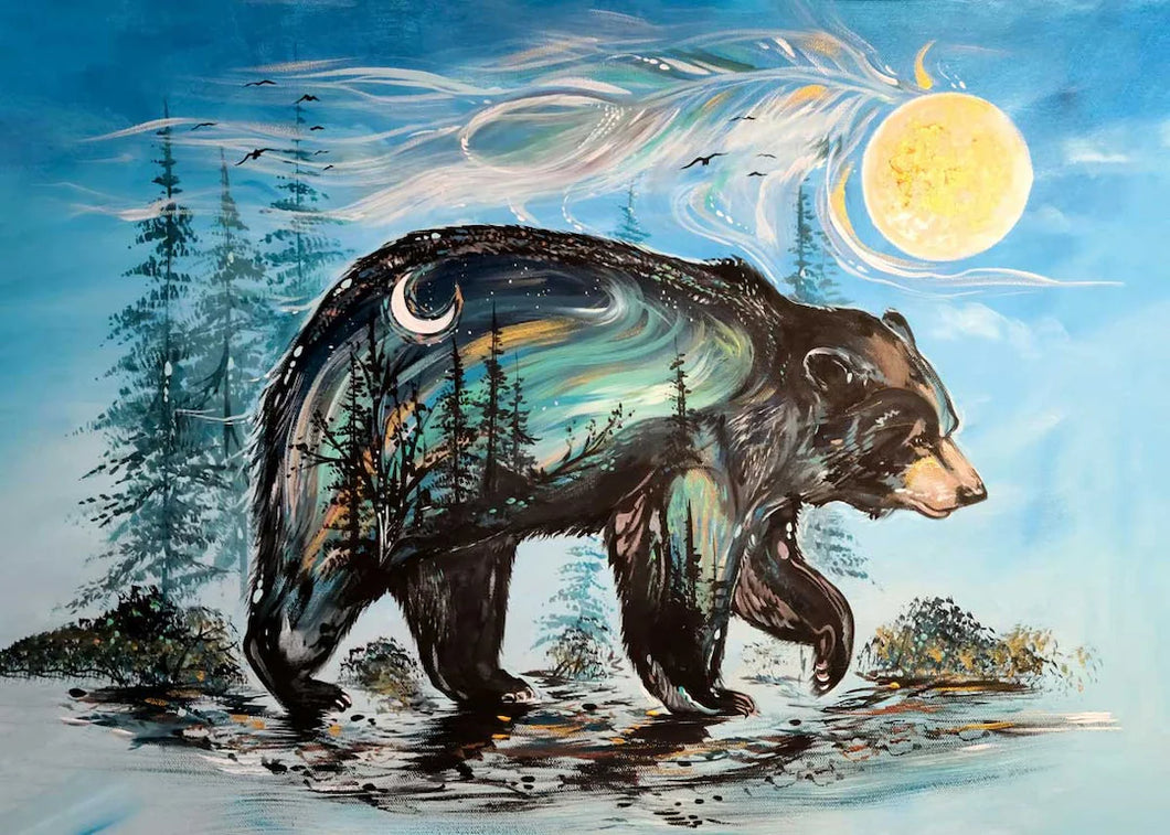 Sticker- A Bear’s Journey by Carla Joseph- Métis/Cree