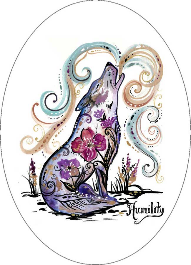 Sticker- Humility by Carla Joseph- Métis/Cree