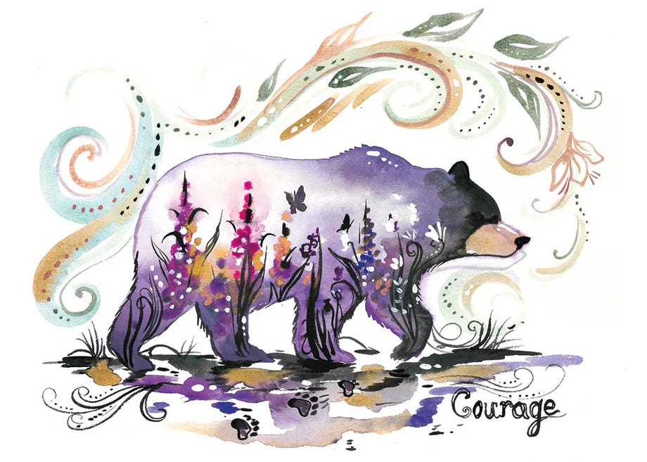 Sticker- Courage by Carla Joseph- Métis/Cree