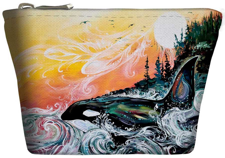 Coin Purse- Killer Whale Sunset by Carla Joseph