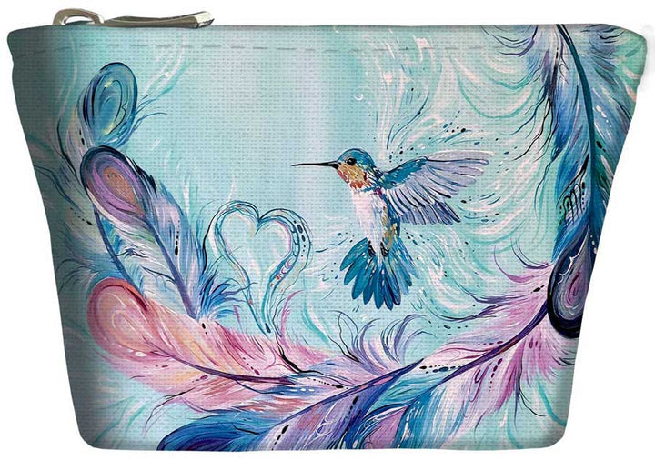 Coin Purse- Hummingbird Feather by Carla Joseph