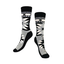 Load image into Gallery viewer, Art Socks - Salish Weaving Collection - Visions of Our Ancestors by Leila Stogan (M/L)
